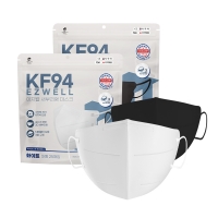 이지웰 KF94 새부리형 2D 3중 필터 대형 마스크 50매